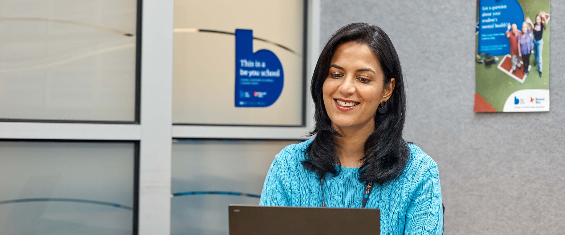 Be You advisor delivering an online introduction session about the program.