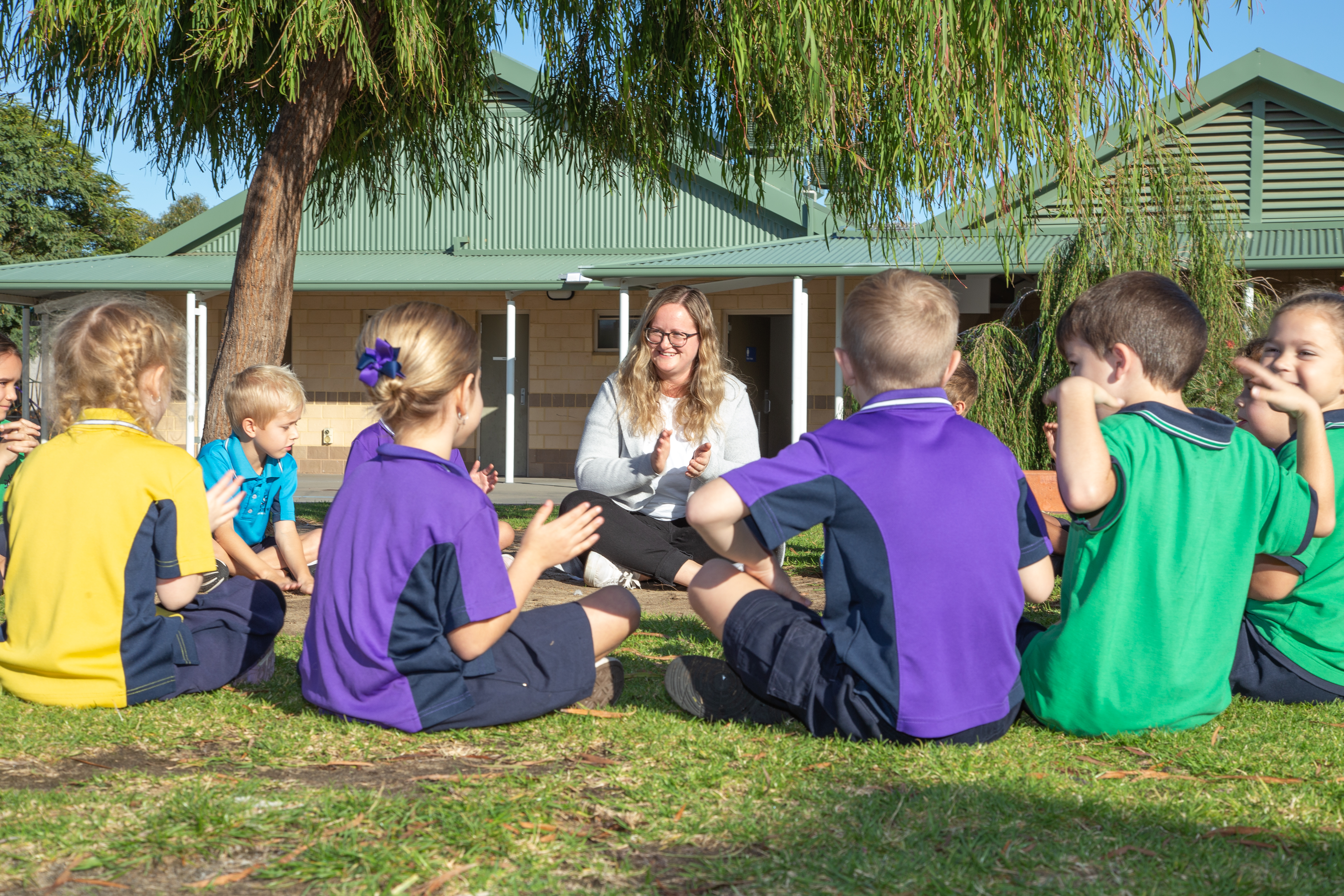 Children at play in Makybe Rise Primary School